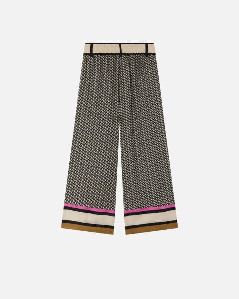 Fular Desenli Fitilli Pantolon