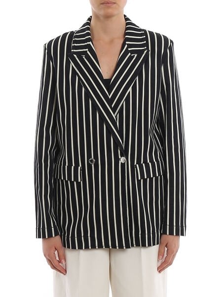Çizgili Oversize Ceket