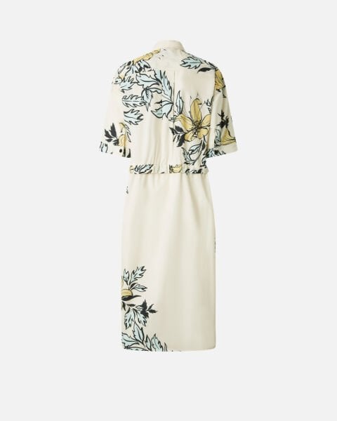 Floral Baskılı Gömlek Elbise