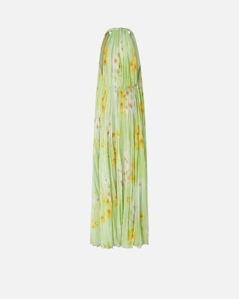 Floral Baskılı Uzun Pileli Etek