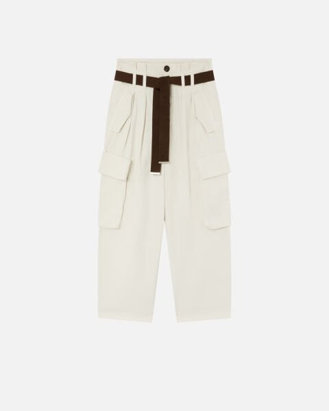 Kemerli Oversize Kargo Pantolon