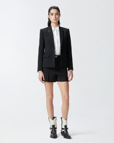 Yünlü Streç Blazer Ceket