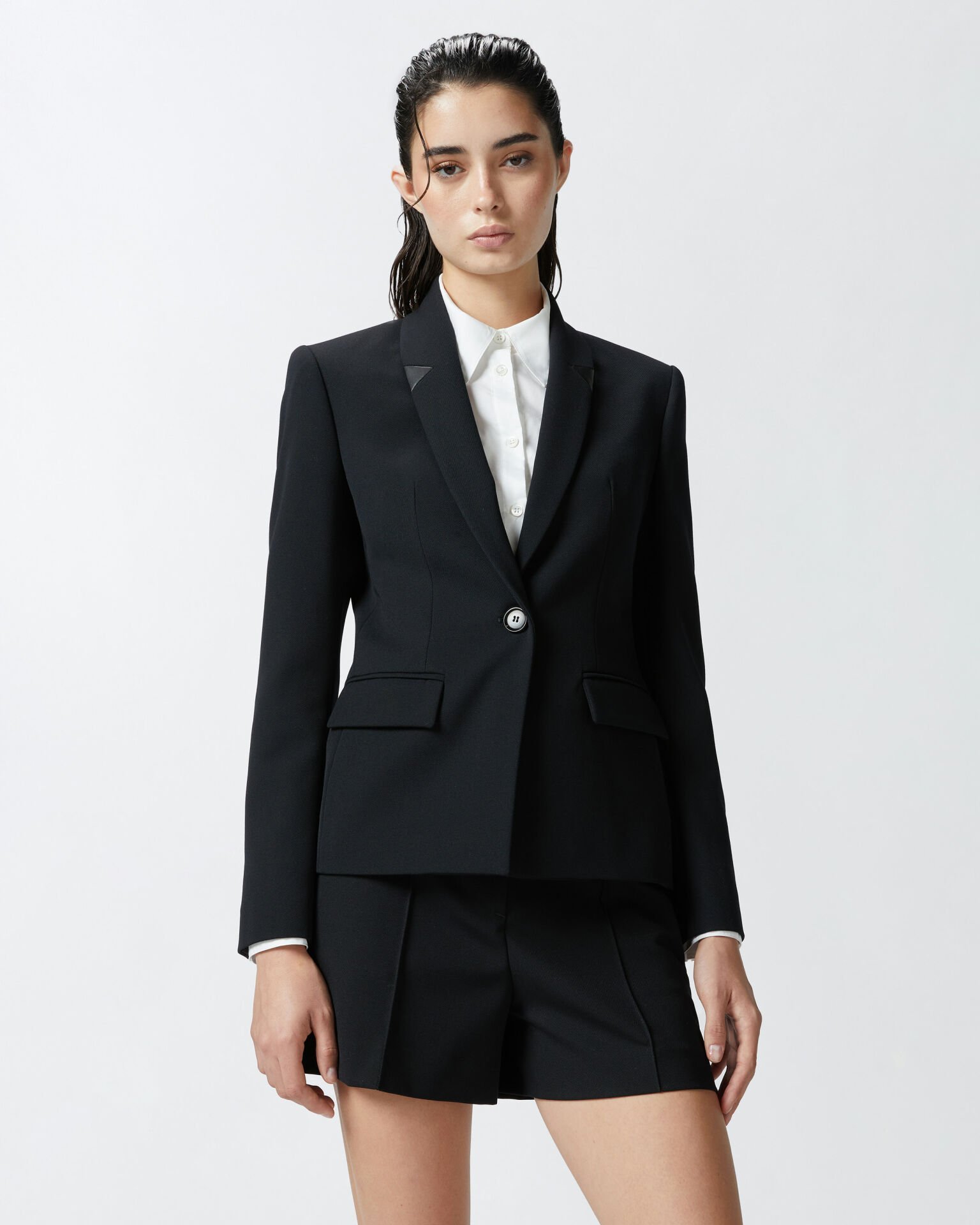 Yünlü Streç Blazer Ceket