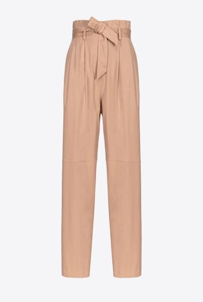 Kemerli Flanel Pantolon