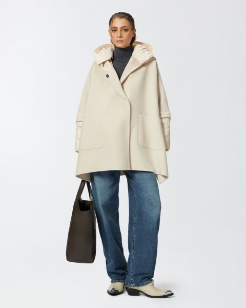 Oversize Yün Pelerin