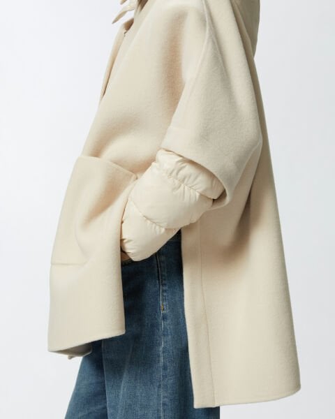 Oversize Yün Pelerin
