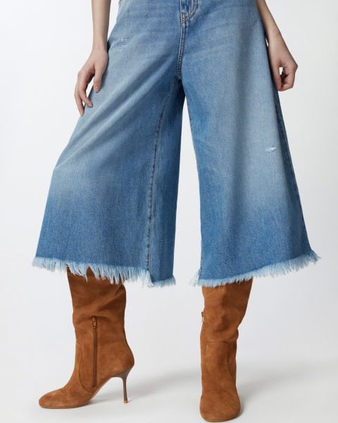 Yumuşak Dokulu Denim Bermuda