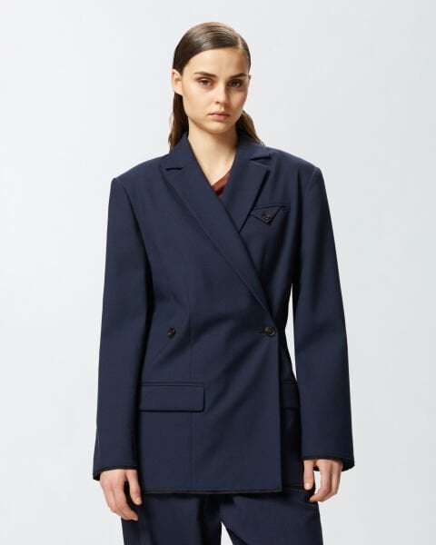 Çapraz Bağlamalı Blazer Ceket