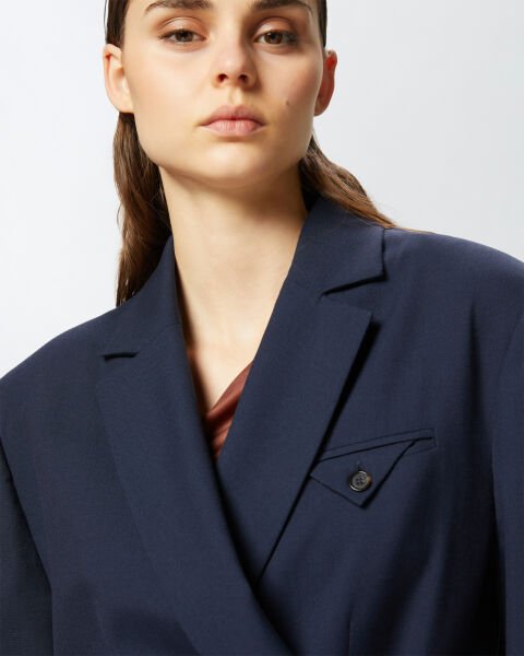 Çapraz Bağlamalı Blazer Ceket