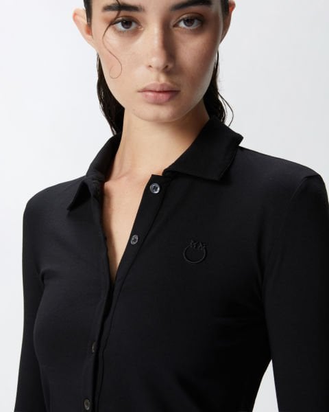 Logo Detaylı Uzun Kollu Polo T Shirt