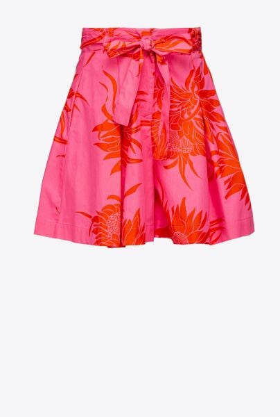 Floral Desenli Şort