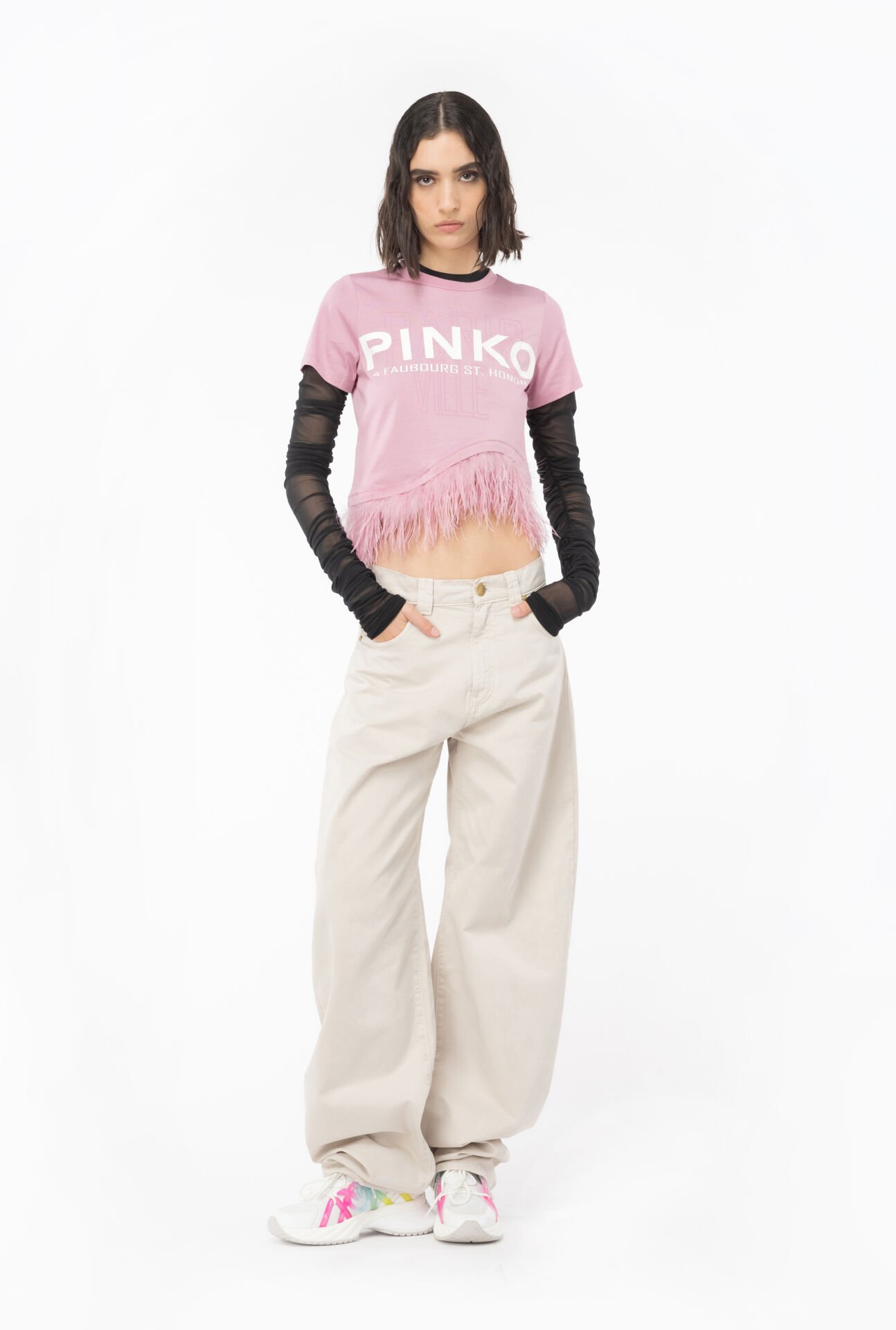 Tüy Detaylı T Shirt