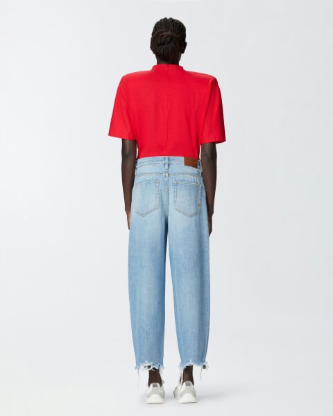 Püskül Detaylı Denim Pantolon LACİVERT - 26