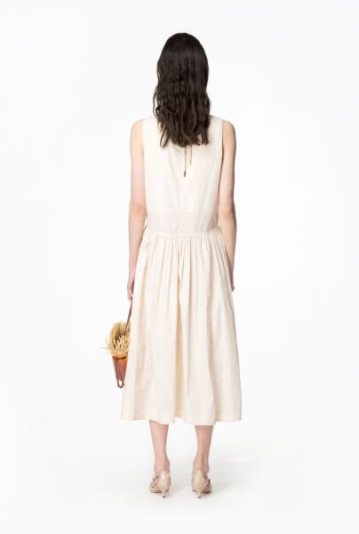 Poplin Midi Elbise