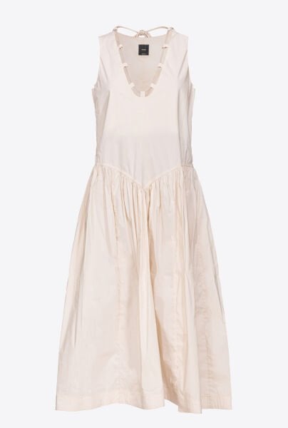 Poplin Midi Elbise