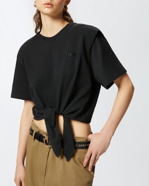 Düğüm Detaylı Kısa T Shirt