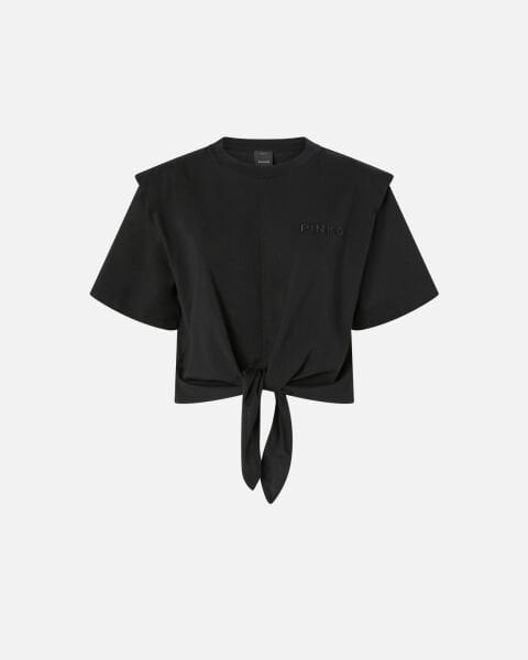 Düğüm Detaylı Kısa T Shirt