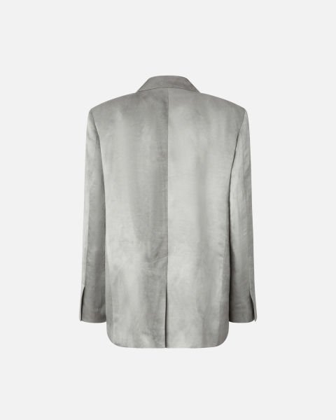 Oversize Saten Blazer Ceket