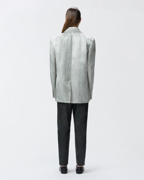 Oversize Saten Blazer Ceket