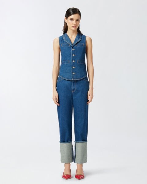 PINKO X Patrick McDowell Denim Yelek