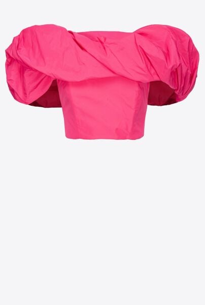 Straplez Crop Bluz