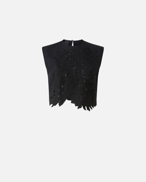 Nakış Detaylı Crop Bluz