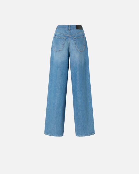 Palazzo Denim Pantolon