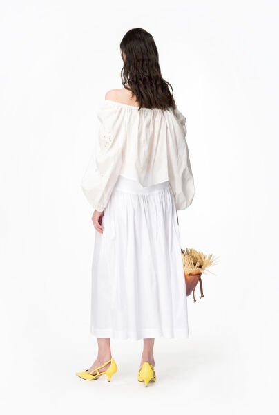 Poplin Midi Etek