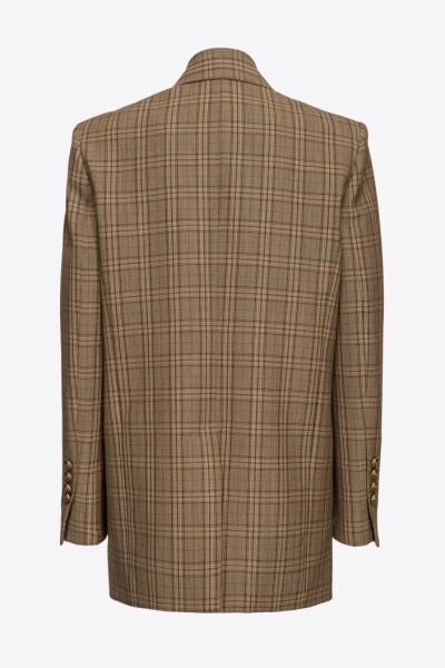 Ekose Blazer Ceket